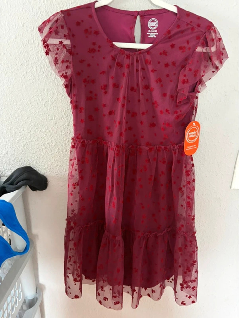 Youth NWT Wonder Nation red dress size XL (14-16)